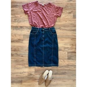 NWT Don Caster Sport jean skirt,size 4